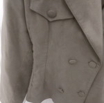 Women's jacket used, beige suede, size S