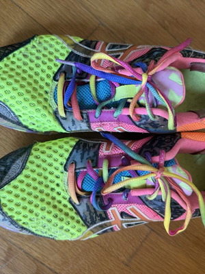 Asics Gel ανακατασκευασμένα πολύχρωμα αθλητικά παπούτσια μέγεθος 42