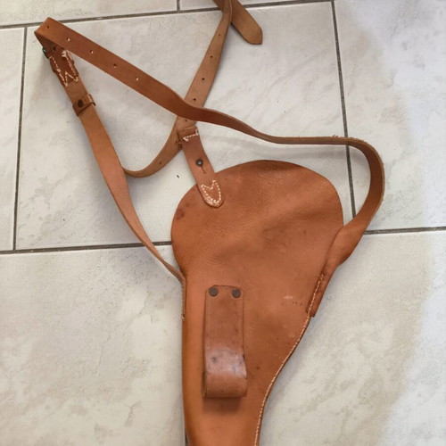 Collectible leather pistol holster ES new