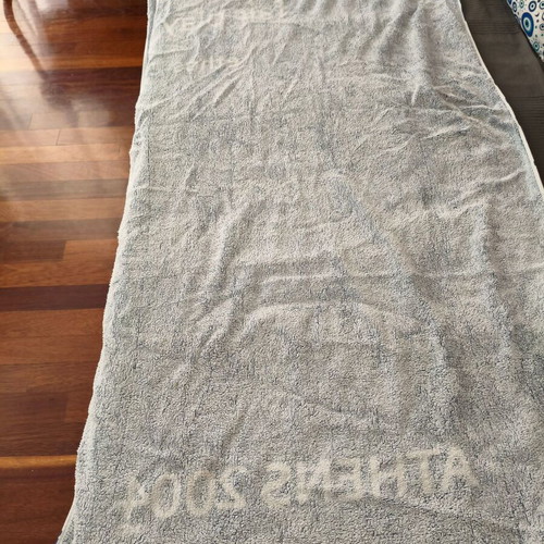Adidas Athens 2004 Commemorative Beach Towel like new