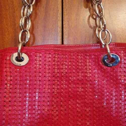 Book tote Dior large size, good as new, red