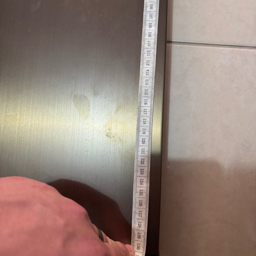 Shower panel with hydromassage and screen like new, gun metal color