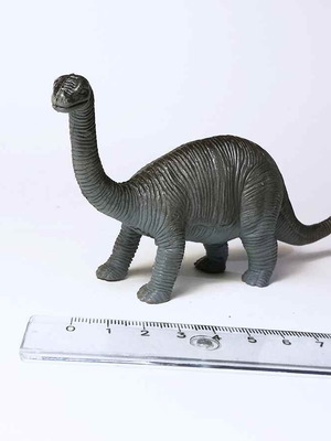 Plastic dinosaur figure used, toy animal