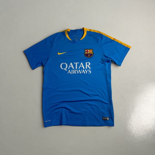 Nike FC Barcelona Vintage Y2K 2017-2018 Training T-shirt blue yellow, like new