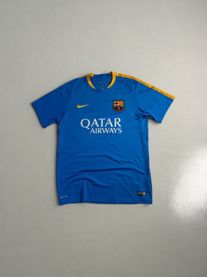 Nike FC Barcelona Vintage Y2K 2017-2018 Training T-shirt blue yellow, like new