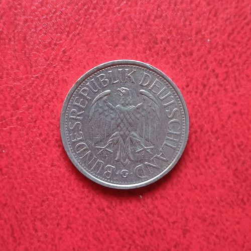 Lot of 10 coins of 1 mark and 10, 5 and 1 pfennig of Germany