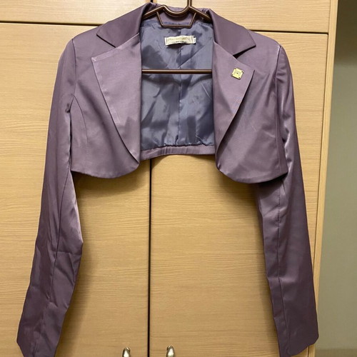 Artigli midi dress with jacket like new, purple