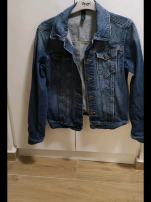 Benetton kids denim jacket like new, blue, age 13-14