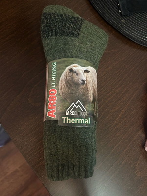 Men's wool thermal warm socks A-Style green new