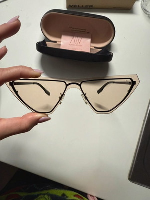 AV Sunglasses women's sunglasses used, cat-eye shape, beige