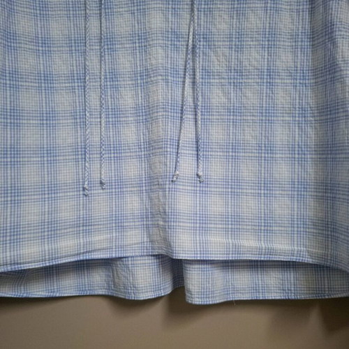 Zara cotton shirt XL like new, blue-white