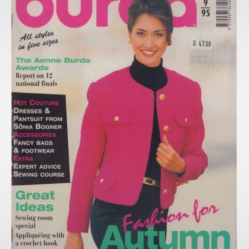 Burda 09/1995 vintage fashion and sewing magazine used