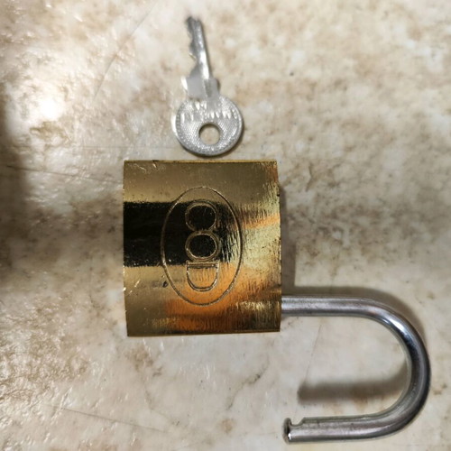 COD Candado X12 chrome-plated padlock like new