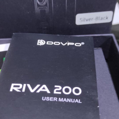 Riva 200 Box Mod by DOVPO used, silver black