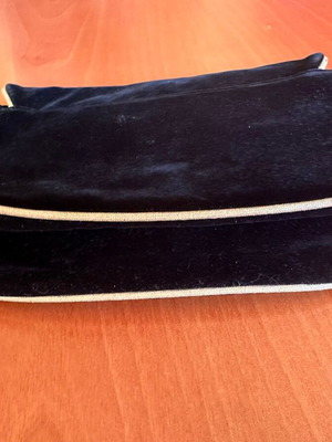 Velvet cosmetic case Dior like new, black with gold details
