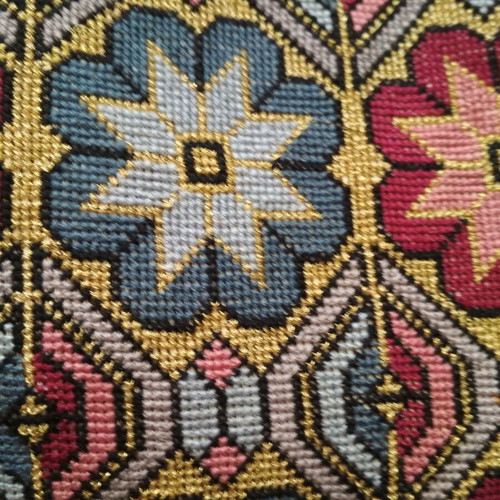 Set of handmade counted cross-stitch embroidery new