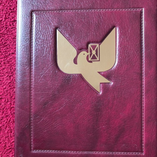 Leather Stamp Album with 100 Swiss First Day Covers FDC like new