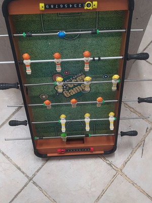 Table football used, missing ball, functional