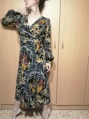 Φόρεμα Zara Medium κρουαζέ εξώπλατο καινούργιο μαύρο