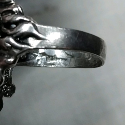 Vintage 925 silver ring like new with fairy figure handmade