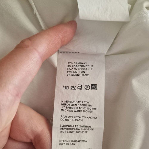 Toi&Moi white cotton short flared dress medium size like new