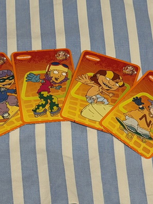 Rocket Power Nickelodeon trading cards, Weetos promo, lot of 4