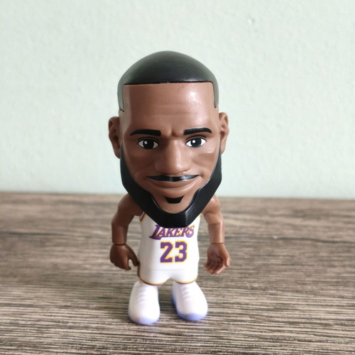LeBron James LA Lakers collectible mini figure used authentic
