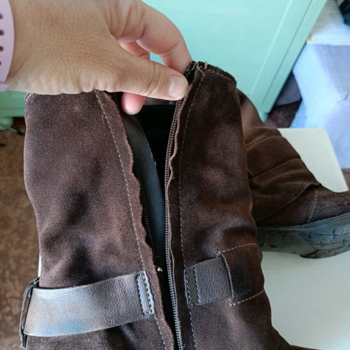 Dream Green brown suede ankle boots size 40 like new
