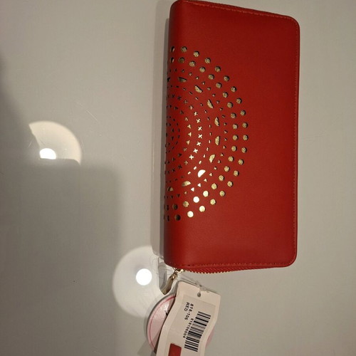 Voi Noi wallet new, red and gold faux leather
