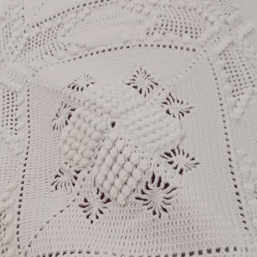 Κουβέρτα χειροποίητη 100% βαμβακερή boho, 180x200, καινούργια