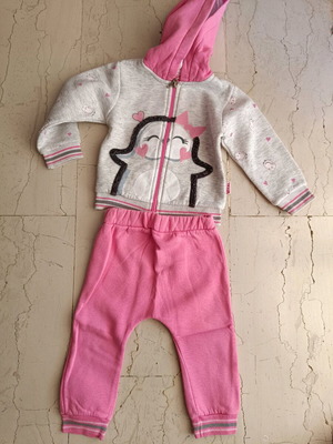 Vital tracksuit set 12-18 months like new with jacket and pink pants