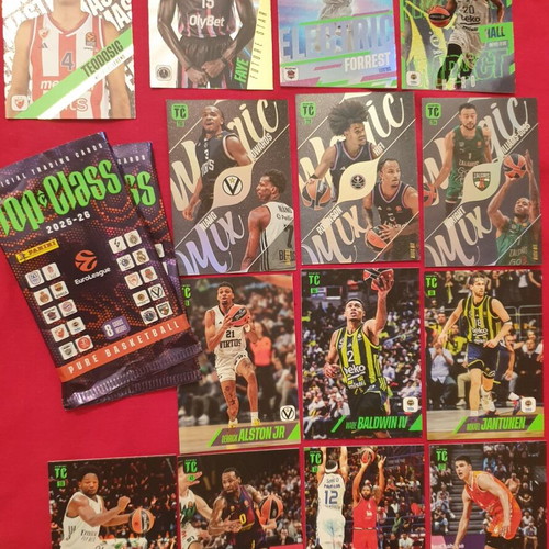 Top Class Panini Euroleague Basketball Cards 2026 New, Olympiakos BC
