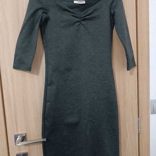 Zara dress slim fit dark gray size S like new