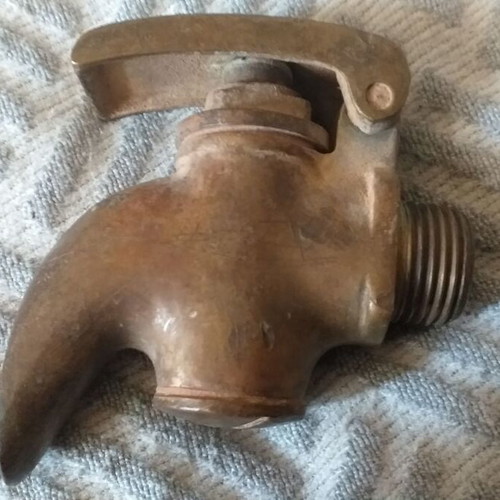 Collectible brass taps set of 6, old and unpolished
