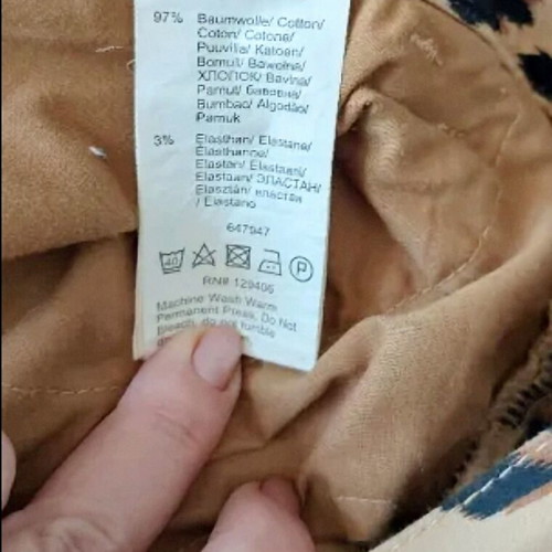 Bpc Bonprix Selection denim pants in leopard print like new