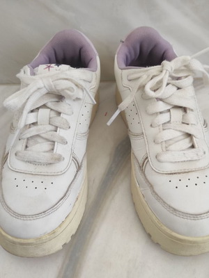 Zara girls' athletic shoes size 34 used, white and pink