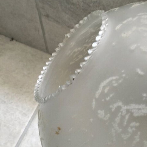 Glass pendant light used, from the 80s