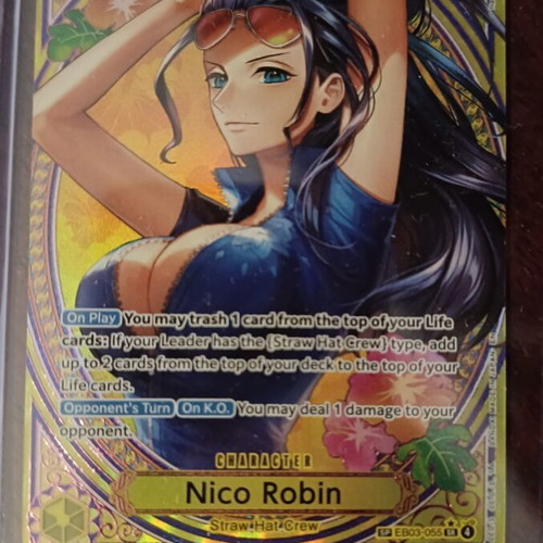 One Piece TCG Nico Robin EB03-055 Alt Art mint condition