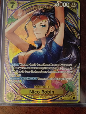 One Piece TCG Nico Robin EB03-055 Alt Art mint condition