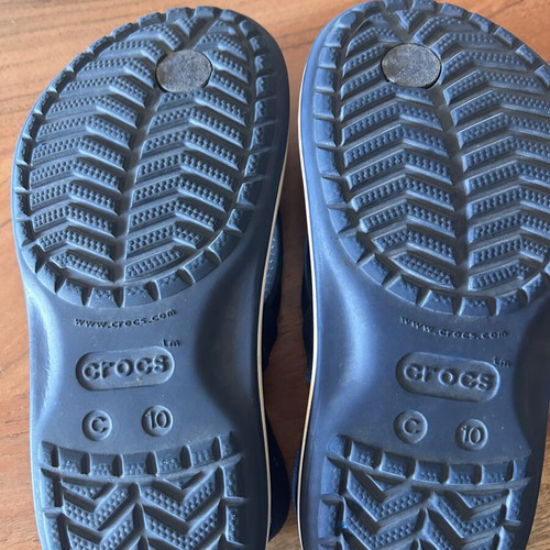 Havaianas Minecraft kids flip-flops and Crocs dark blue sandals size 27-28