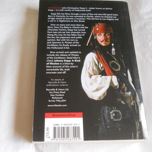 Johnny Depp A Kind Of Illusion Denis Meikle used book
