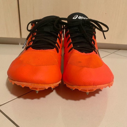 Asics Hyper MD track shoes like new, orange, size 45