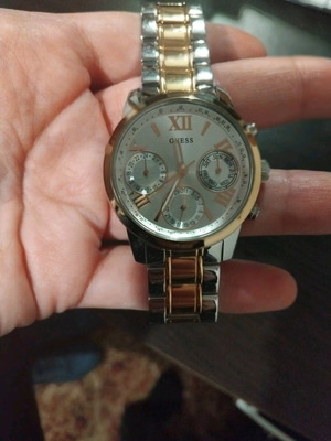 Guess women's watch like new with shiny strap