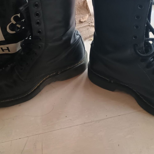 Sendra Work Boots 10 Eyelets Lace-Up Size 40 Black