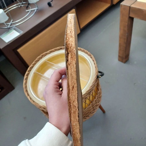 Vintage sewing basket with tripod used
