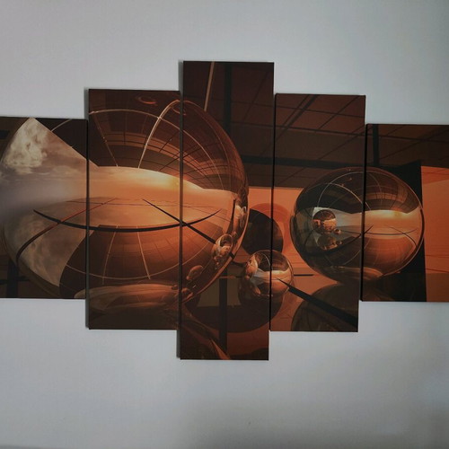 Modern painting 5 pieces like new