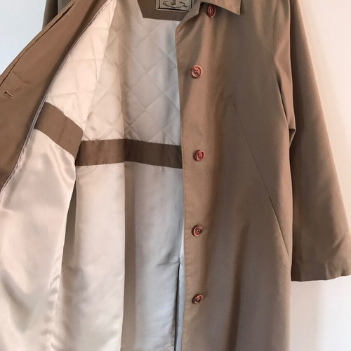 Four Seasons trench coat used, khaki-beige, size S