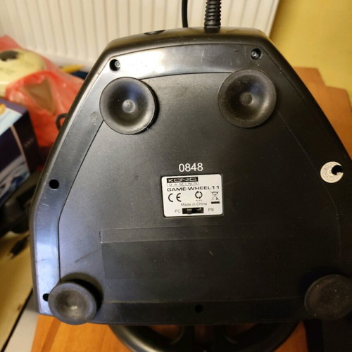PS2 steering wheel used