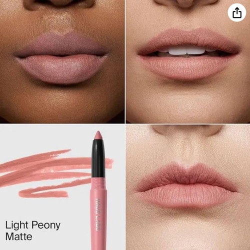 Haus Labs Lady Gaga Light Peony Matte Vegan Lipstick Pencil like new