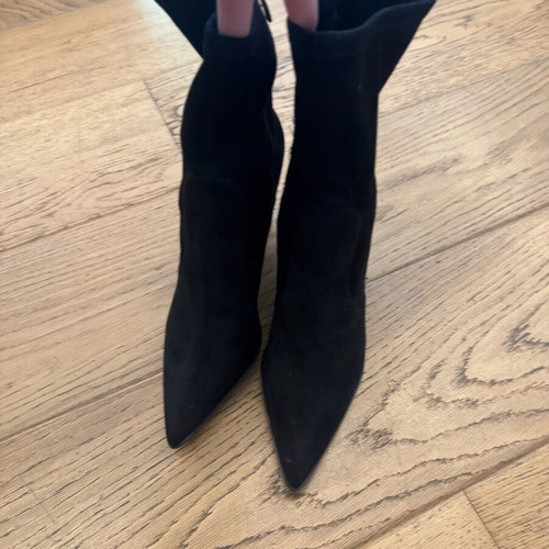 Kendall & Kylie fabric ankle boots black like new, size 41